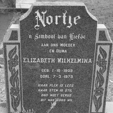 NORTJE Elizabeth Wilhelmina 1909-1979
