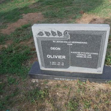 OLIVIER Deon 1971-2010