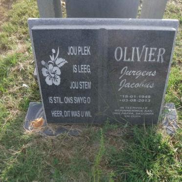 OLIVIER Jurgens Jacobus 1949-2013