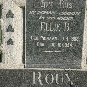 ROUX Ellie B. nee PIENAAR 1898-1954