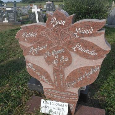 SCHOEMAN Rita nee WILKEN 1954-2008