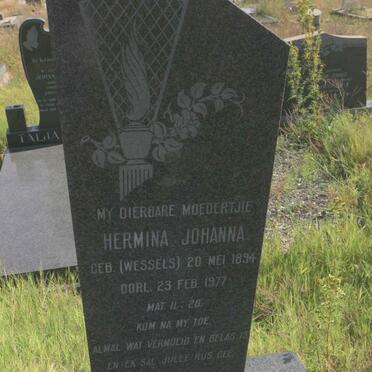 BERG Hermina Johanna, van den nee WESSELS 1894-1977