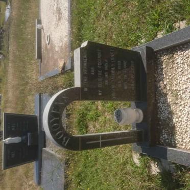 BOOYENS Abram Jacobus 1933-1982