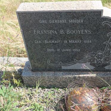 BOOYENS Abram J. 1878-1952 &amp; Fransina B. BLIGNAUT 1884-1953