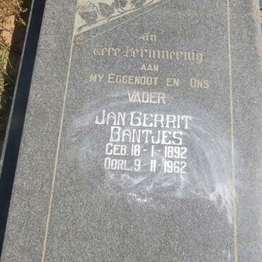 BANTJES Jan Gerrit 1892-1962