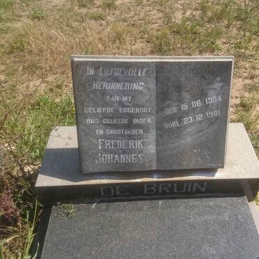 BRUIN Frederik Johannes, de 1904-1981
