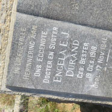 DURAND Engela E.J. nee BESTER 1918-1941