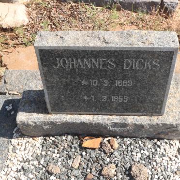 DICKS Johannes 1889-1959