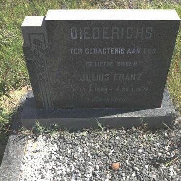 DIEDERICHS Julius Franz 1895-1973
