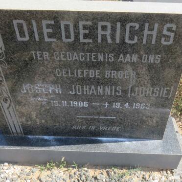 DIEDERICHS Joseph Johannis 1906-1963