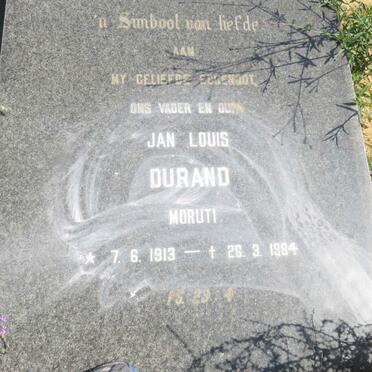 DURAND Jan Louis 1913-1984
