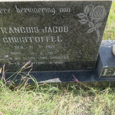 ELOFF Francois Jacob Christoffel 1921-1987 &amp; Hilda Auguste LOESCH 1921-1985