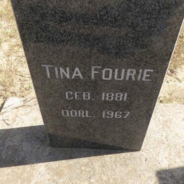 FOURIE Tina 1881-1967