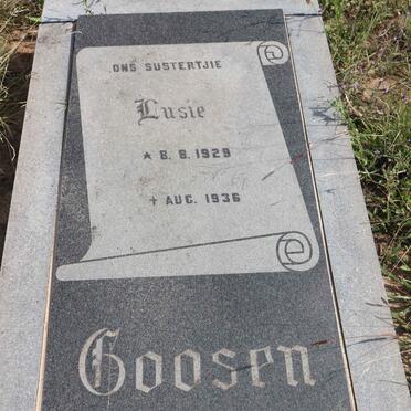 GOOSEN Lusie 1929-1936