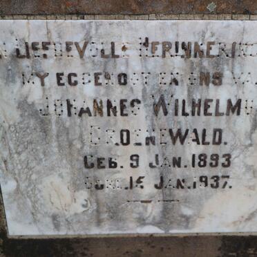 GROENEWALD Johannes Wilhelmus 1893-1937
