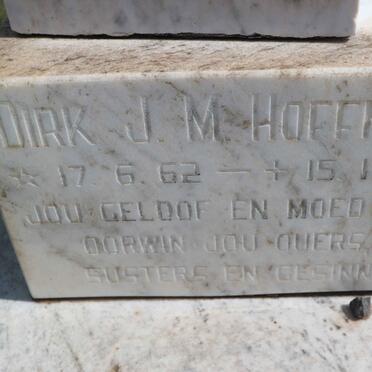 HOFFMAN Jacobus M. 1958-1959 :: HOFFMAN Dirk J.M. 1962-1996