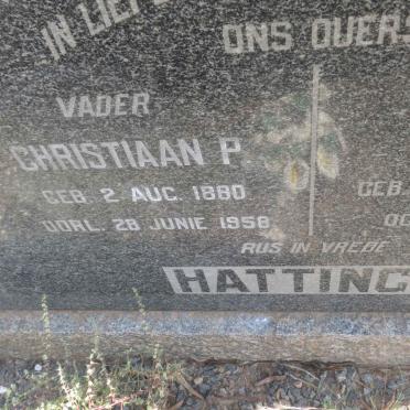 HATTINGH Christiaan P. 1880-1958 &amp; Louisa NEL 1891-