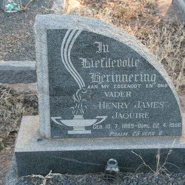 JAQUIRE Henry James 1889-1956