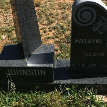 JOHNSON Willem 1911-1979 &amp; Magdalena BOTHA 1922-1967