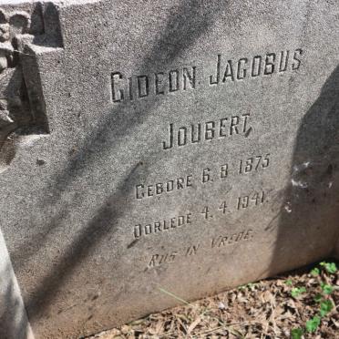 JOUBERT Gideon Jacobus 1875-1941