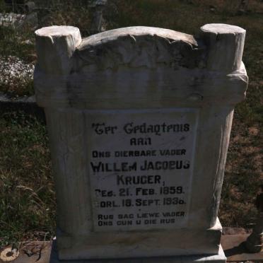 KRUGER Willem Jacobus 1859-1936