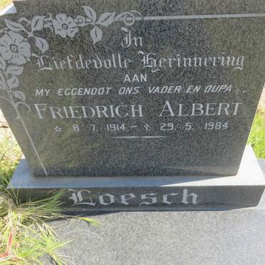 LOESCH Friedrich Albert 1914-1984