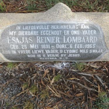 LOMBAARD Esajas Reinier 1891-1955 &amp; Elsjé Petronella 1893-1987