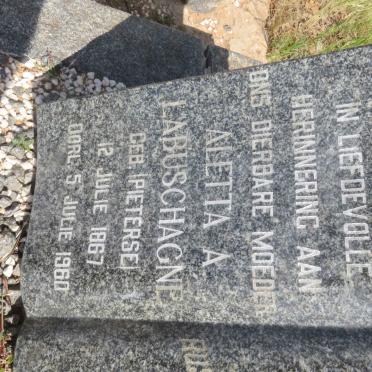 LABUSCHAGNE Aletta A. nee PIETERSE 1867-1960