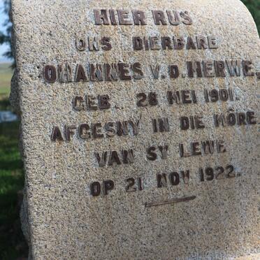 MERWE Johannes, v.d. 1901-1922