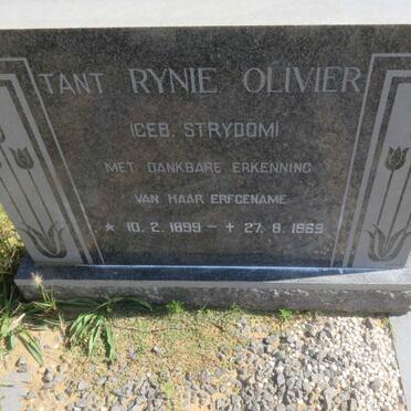 OLIVIER Rynie nee STRYDOM 1899-1969