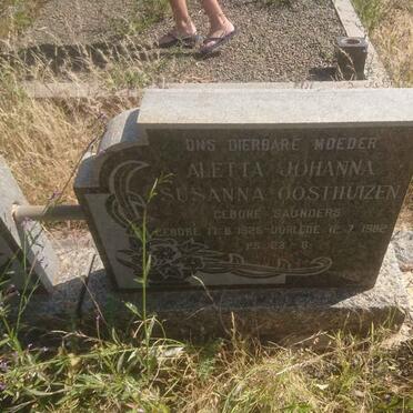 OOSTHUIZEN Aletta Johanna Susanna nee SAUNDERS 1925-1982
