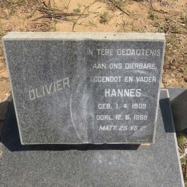OLIVIER Hannes 1903-1958