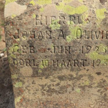 OLIVIER Johan A. 1925-1934
