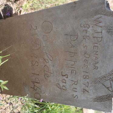 PIENAAR W.J. 1874-1940