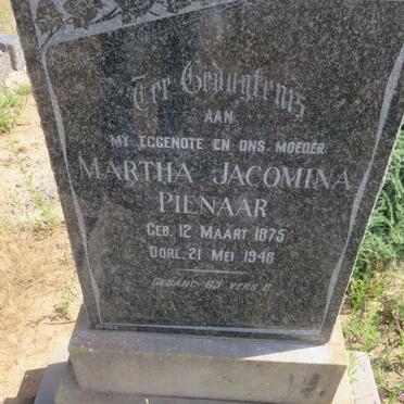 PIENAAR Martha Jacomina 1875-1948