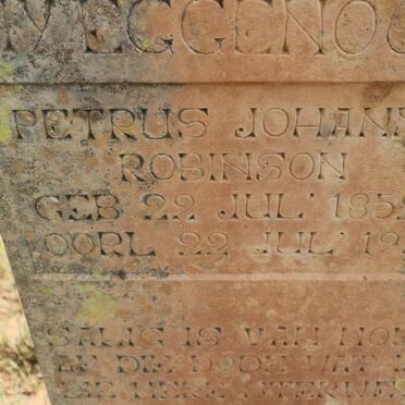 ROBINSON Petrus Johannes 1852-1934