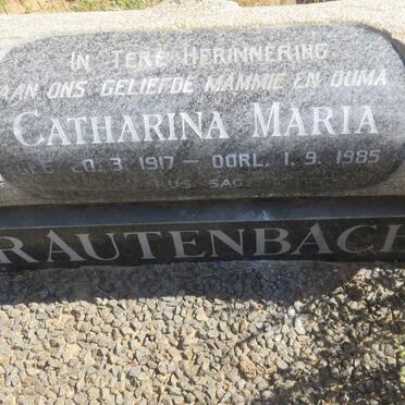 RAUTENBACH Catharina Maria 1917-1985