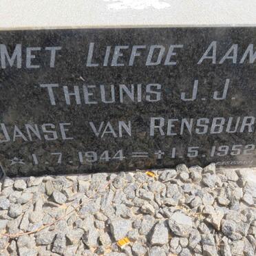 RENSBURG Theunis J.J., Janse van 1944-1952