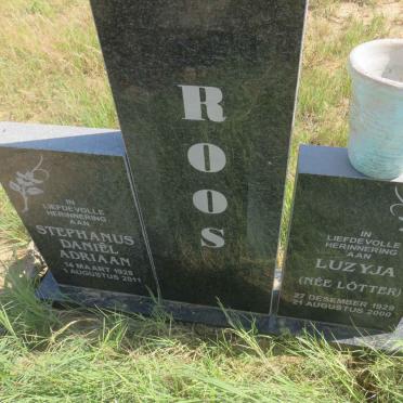 ROOS Stephanus Daniel Adriaan 1928-2011 &amp; Luzyja LÖTTER 1929-2000