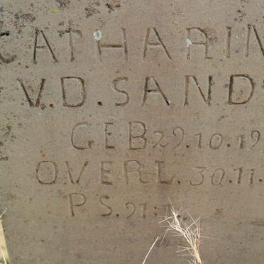SANDT Catharina, V.D. 1918-1919