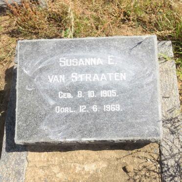 STRAATEN Susanna E., van 1905-1969