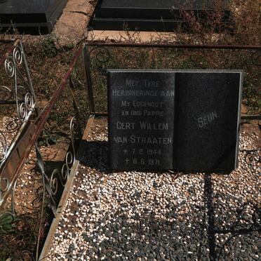 STRAATEN Gert Willem, van 1944-1971