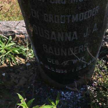 SAUNDERS Susanna J.A. nee VAN WYK 1894-1970