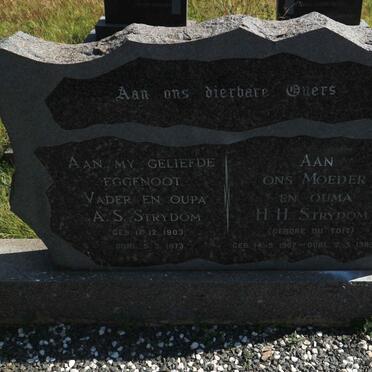 STRYDOM A.S. 1903-1973 &amp; H.H. DU TOIT 1907-1983
