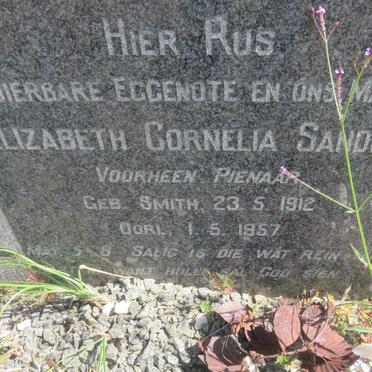 SANDER Elizabeth Cornelia formerly PIENAAR nee SMITH 1912-1957