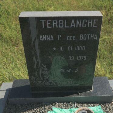 TERBLANCHE Anna P. nee BOTHA 1888-1979