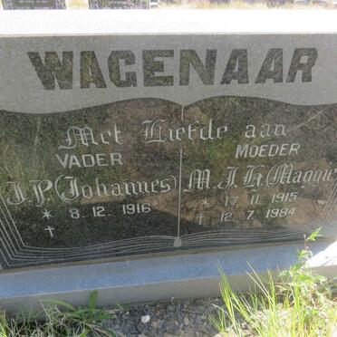 WAGENAAR J.P. 1916- &amp; M.J.H. 1915-1984