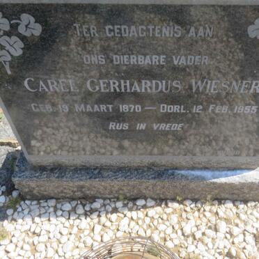WIESNER Carel Gerhardus 1870-1955
