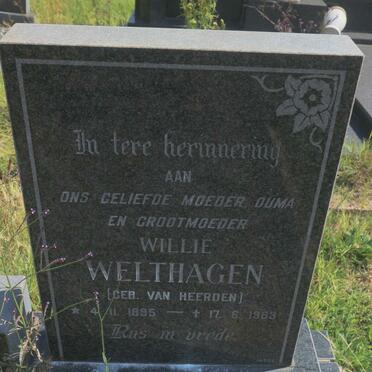 WELTHAGEN Willie nee VAN HEERDEN 1895-1983