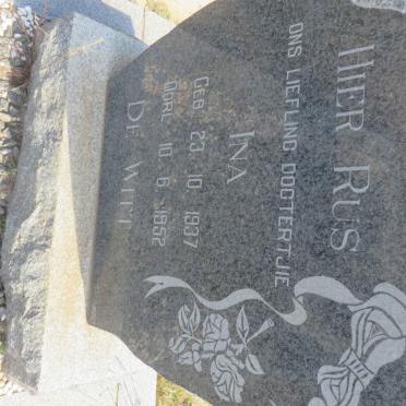 WITT Ina, de 1937-1952
